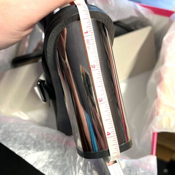 Chinese Laundry Womens Booties Remi Mirror Heeled Black Silver Party Size 9 - Picture 7 of 15